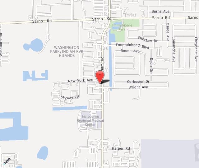 Location Map: 410 North Wickham Road Melbourne, FL 32940